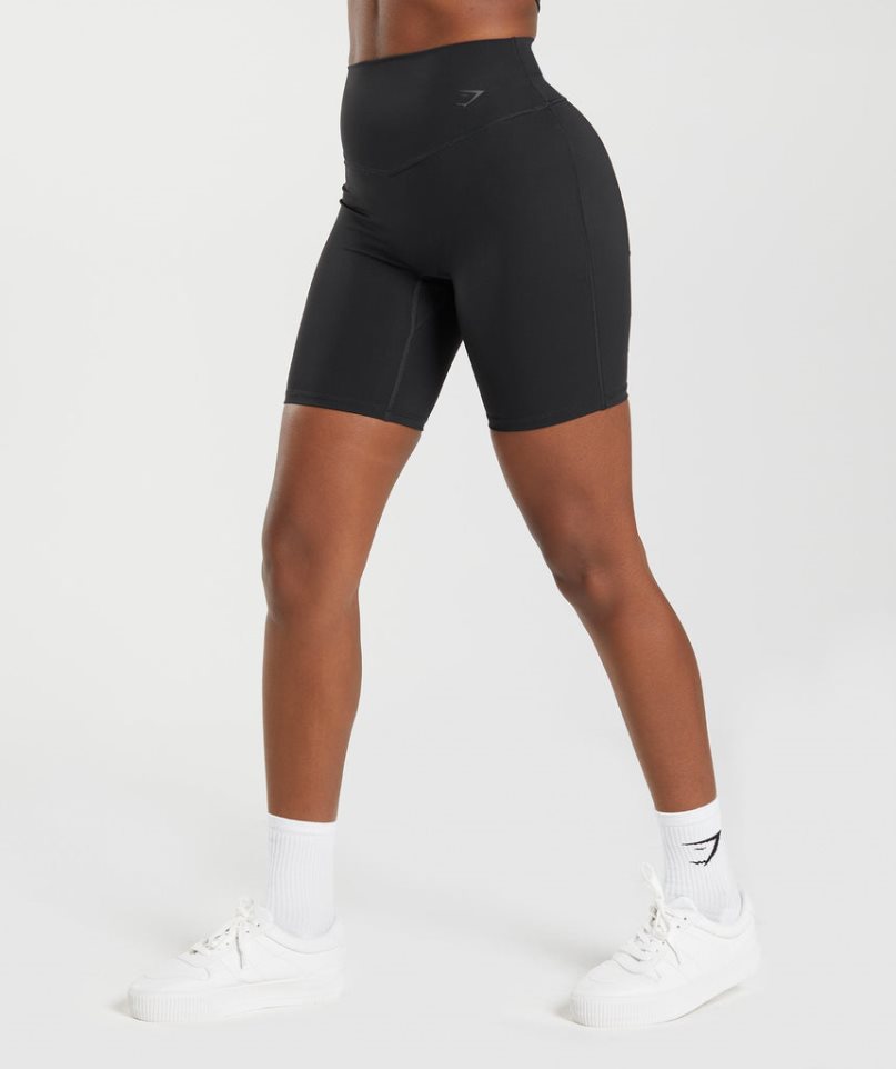 Women's Gymshark Elevate Cycling Shorts Black | CA N6871A